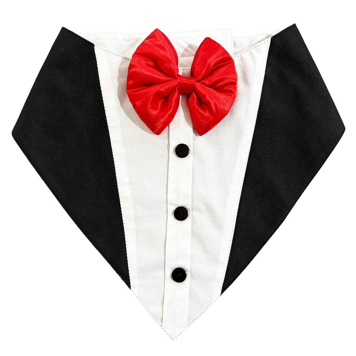 Tuxedo Bandana for Pets (with Velcro Strap) – For The Fur Kids