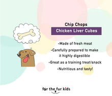 Load image into Gallery viewer, Dog Treats: Chip Chops Chicken Liver Cubes (70 grams)