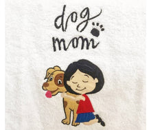 Load image into Gallery viewer, Dog Mom Embroidered Towel