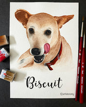 Load image into Gallery viewer, Personalized Pet Portrait: Watercolour Dog Portrait