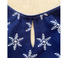 Load image into Gallery viewer, Dog Dress for Small Dogs: Flannel Snowflake Frock for Shihtzu, Lhasa Apso