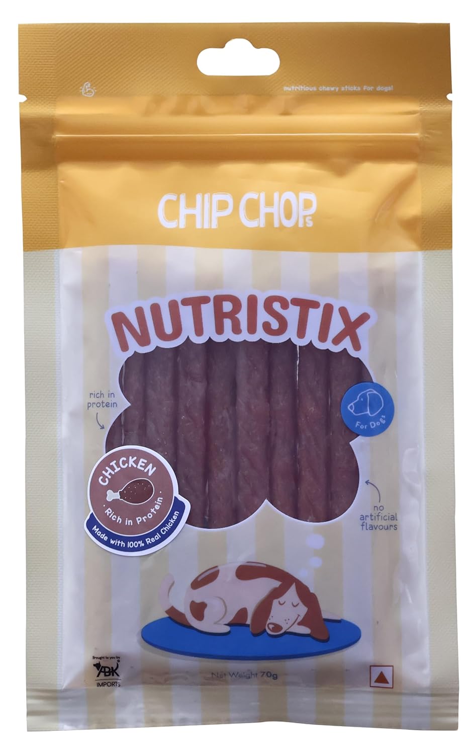 Chip Chops Nutristix Dog Treats: Chicken (70 grams)