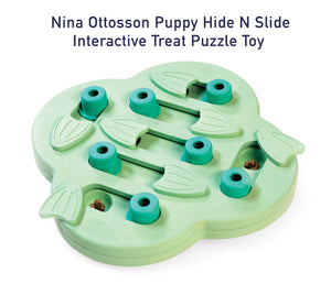 Nina Ottosson Puppy Hide n Slide Interactive Treat Puzzle Toy: Dog Interactive Game (Level 2)