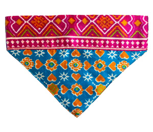 For The Fur Kids Dog Bandana for Special Occasions, Festivals, Weddings (Blue)