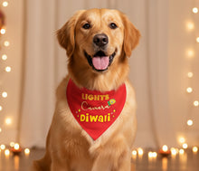 Load image into Gallery viewer, Dog Bandana: Lights Camera Diwali Bandana for Pets