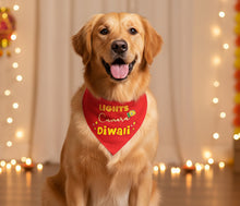 Load image into Gallery viewer, Dog Bandana: Lights Camera Diwali Bandana for Pets