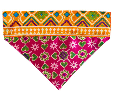 For The Fur Kids Dog Bandana for Special Occasions, Festivals, Weddings (Pink)