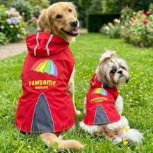 Load image into Gallery viewer, Pawsome Mausum Dog Raincoat - for Golden Retriever, Labrador, German Shepherd, Boxer, Rottweiler, Doberman and Similar Dog Breeds