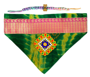 Dog Traditional Bandana and Rakhi Combo