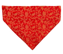 Load image into Gallery viewer, Dog Bandana: Festive Indian Wear (Red)