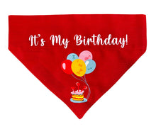 Load image into Gallery viewer, Pet Bandana: Birthday Dog Bandana for Photoshoots and Birthday Parties