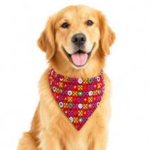 Load image into Gallery viewer, For The Fur Kids Navratri Mirror Work Dog Bandana (Multicolour)