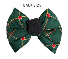 Load image into Gallery viewer, Traditional Dog Bow Tie with Embroidery Jaal: Pet Bow for Navratri, Diwali and Weddings