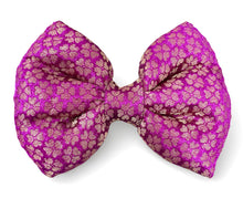 Load image into Gallery viewer, Bow Tie for Pets: Ethnic Wear Dog Bow Tie for Festivals, Weddings (Purple)