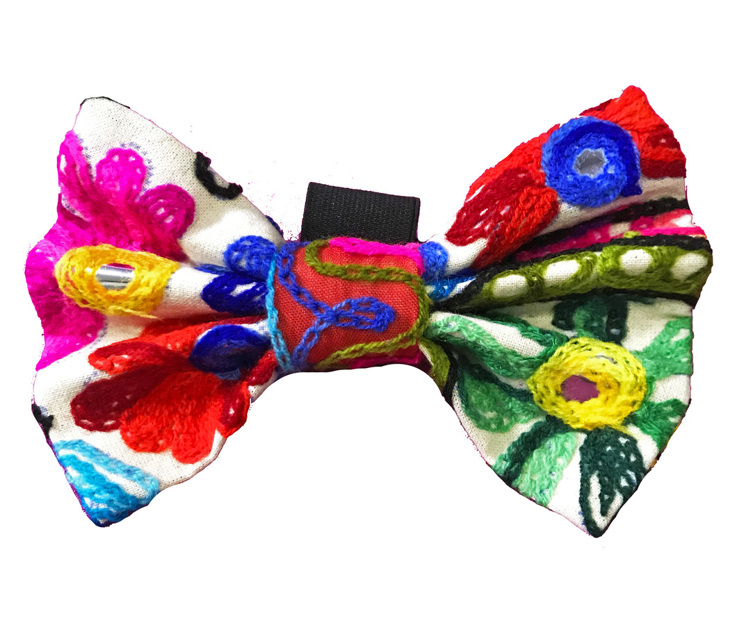 Bow Ties for Dogs: Gujarati Mirror Embroidery Bows