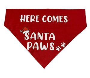 Dog Bandana for Christmas: Holiday Santa Paws Bandana for Pets