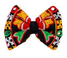 Load image into Gallery viewer, Rangeelo Dog Bow Tie: Traditional Mirror Work Dog Bow Tie