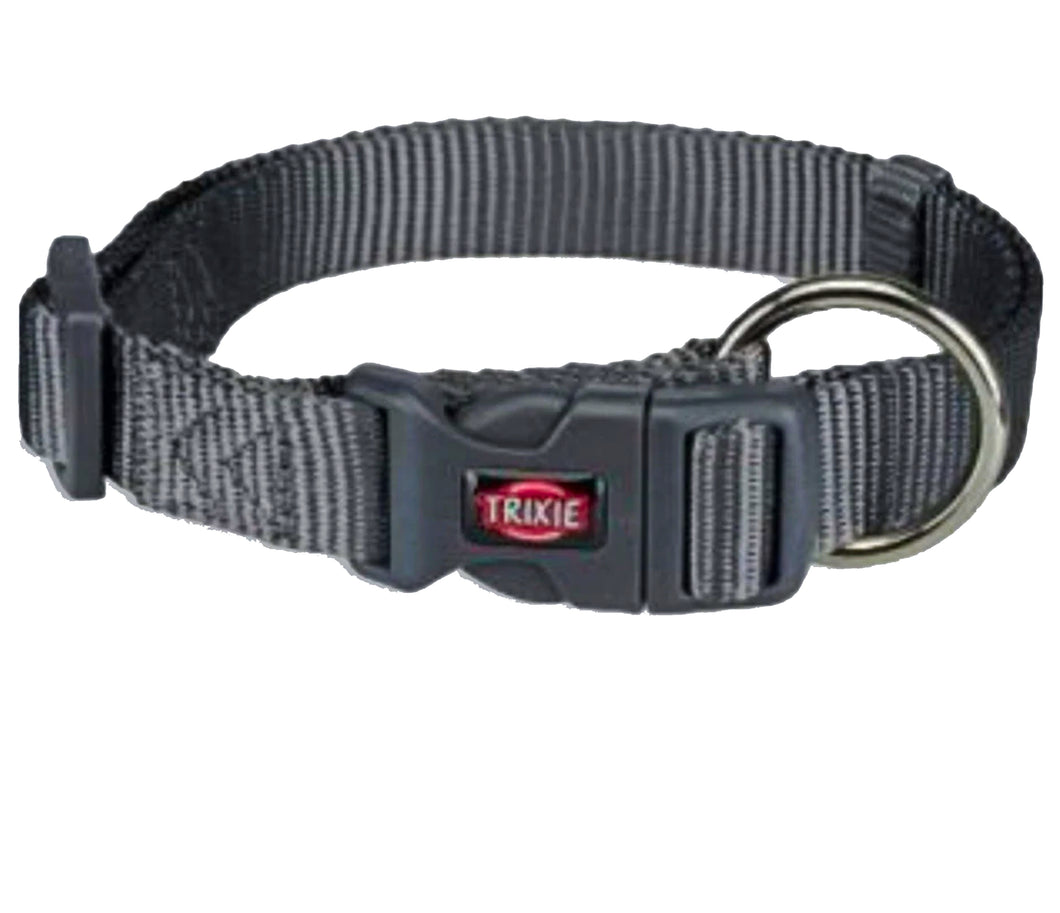 Trixie Premium Nylon Dog Collar (Black)