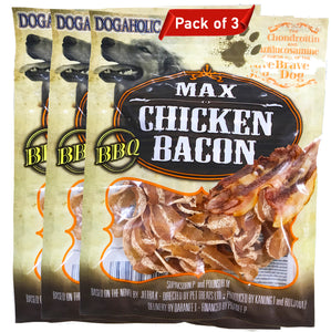 Dog Treats: Max Chicken Bacon Strips (130 grams)