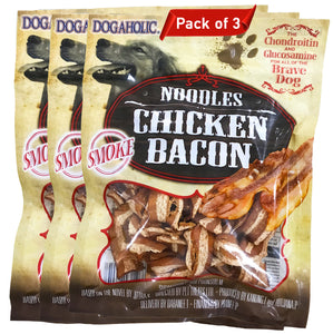 Dog Treats: Noodles Chicken Bacon Strips (130 grams)