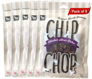 Dog Treats: Chip Chops Chicken Liver Cubes (70 grams)