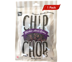 Dog Treats: Chip Chops Chicken Liver Cubes (70 grams)