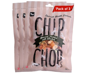 Dog Treats: Chip Chops Biscuits Twined with Chicken (70 grams)
