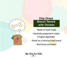Load image into Gallery viewer, Dog Treats: Chip Chops Biscuits Twined with Chicken (70 grams)