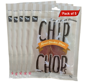 Dog Treats: Chip Chops Roast Chicken Strips (70 grams)