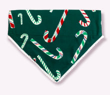 Load image into Gallery viewer, Dog Bandana for Christmas: Candy Cane Bandana for Pets