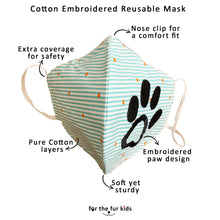 Load image into Gallery viewer, Cotton Embroidered Reusable Non-Surgical Mask (Set of 2)
