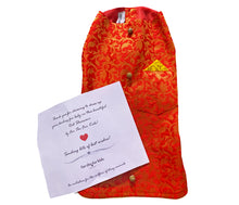 Load image into Gallery viewer, Dog Clothes: Dog Sherwani Wedding Outfit (Red)