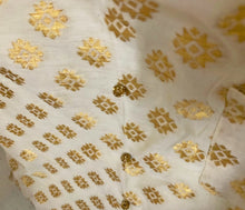Load image into Gallery viewer, Dog Sherwani Wedding Outfit (Off White and Gold)
