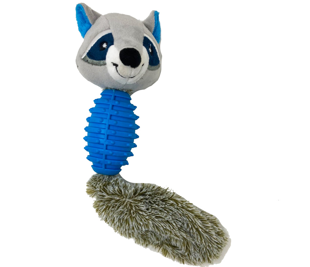 For The Fur Kids Foxy Plush Squeaky Dog Toy (Blue)