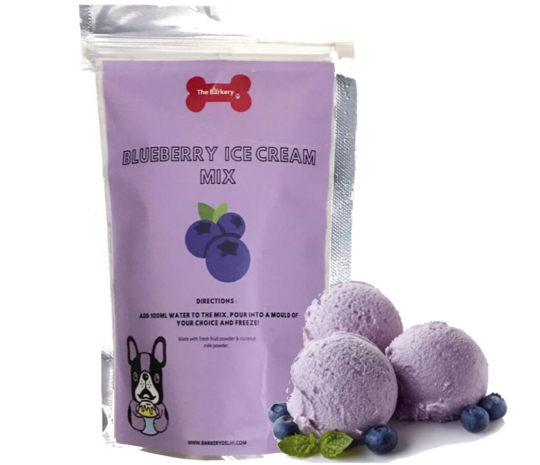 Dog Treats: Blueberry Ice Cream Mix