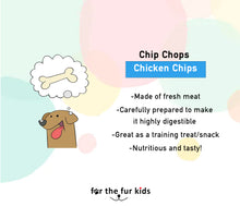 Load image into Gallery viewer, Dog Treats: Chip Chops Chicken Chips (70 grams)