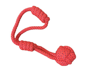 For The Fur Kids Rope Toy with Ball for Dogs