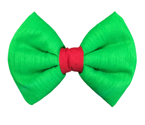 Dog Bow Tie: Christmas Green Bow for Pets