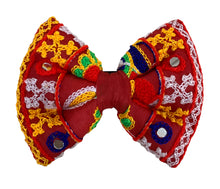 Load image into Gallery viewer, Rangeelo Dog Bow Tie: Traditional Dog Bow Tie for Weddings &amp; Festivals (Red)
