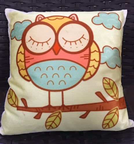 Cushion: Colourful Owls