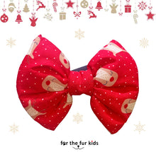 Load image into Gallery viewer, Dog Bow Tie for Christmas: Rudolph Dog Bow
