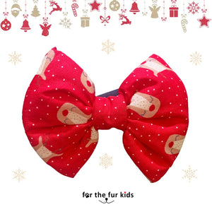 Dog Bow Tie for Christmas: Rudolph Dog Bow