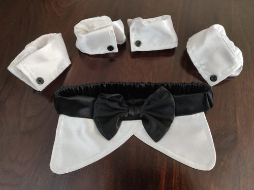 Tuxedo Collar Set for Pets