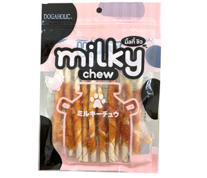 Dog Treats: Milky Chew Chicken Stick Style