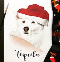 Load image into Gallery viewer, Personalized Pet Portrait: Watercolour Dog Portrait