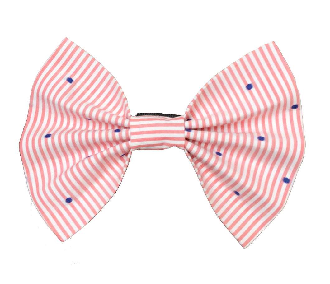 Bow Ties for Dogs: Striped and Polka Pink Bow Tie for Pets
