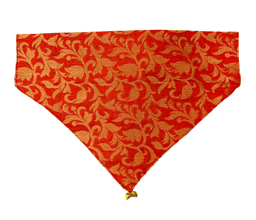 Dog Bandana: Festive Indian Wear (Red)