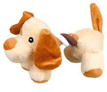Load image into Gallery viewer, Trixie Plush Animal with Rope Toy: Squeaky Dog Toy (Dog)