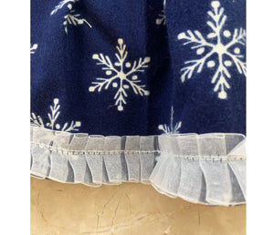 Dog Dress for Small Dogs: Flannel Snowflake Frock for Shihtzu, Lhasa Apso