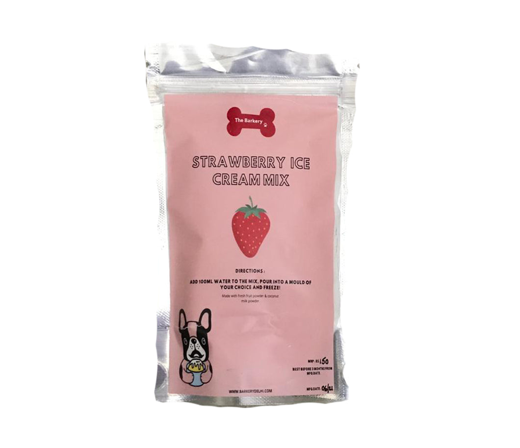 Dog Treats: Strawberry Ice Cream Mix